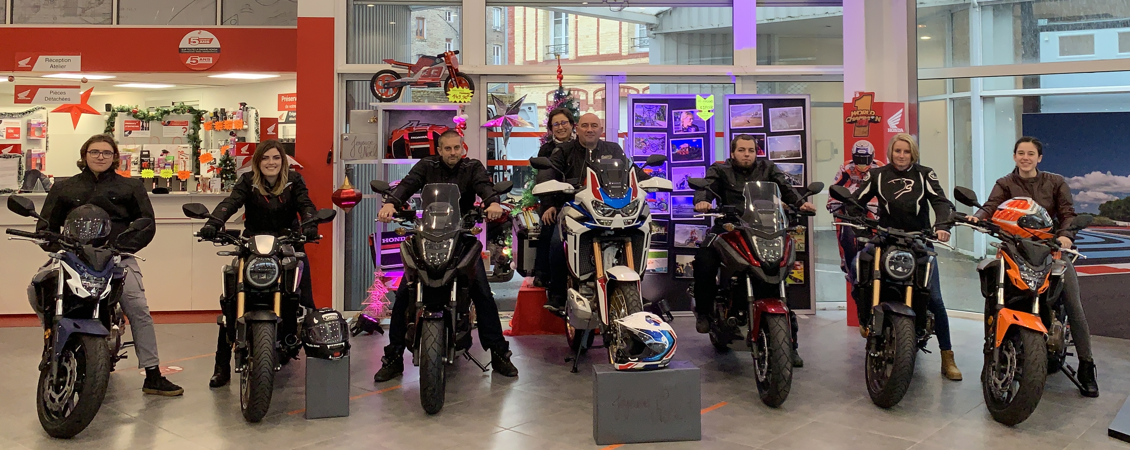 Présentation de l'équipe d'Océane Motos